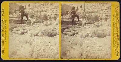 Mammoth Hot Springs Series. General View of Upper Basins