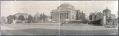 Columbia University campus, panoramic photograph