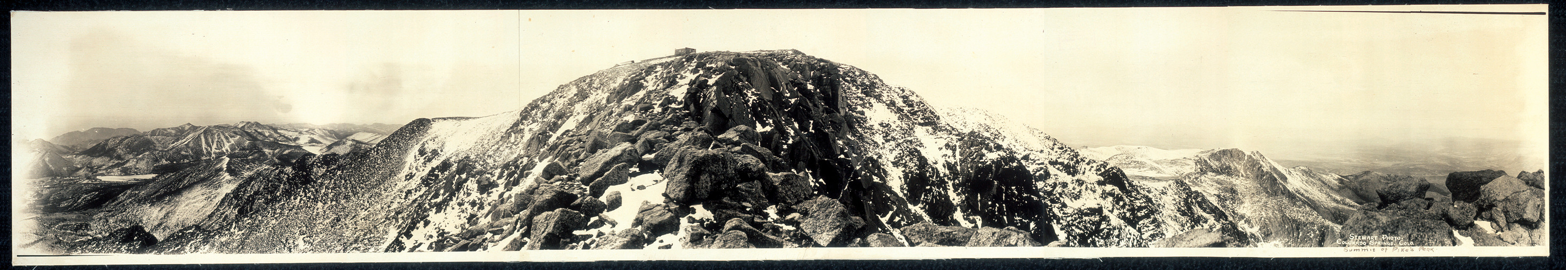 Summit of Pikes Peak, Colorado, 1919, 1919 — historic image