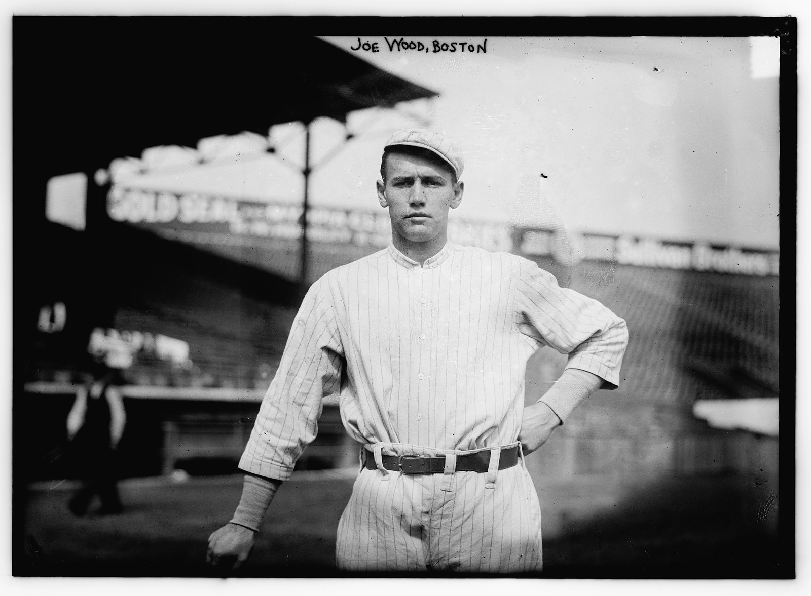 Joe Wood, Boston AL at Fenway Park, Boston (baseball), [1913] — historic photograph
