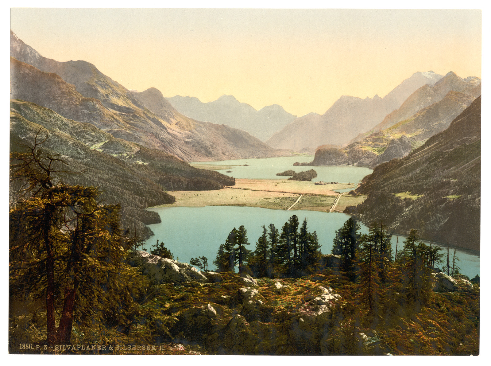 Upper Engadine Silvaplana II. Grisons Switzerland, [between ca. 1890 and ca. 1900]. — historic print