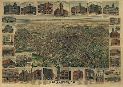 CA Los Angeles 1891 MAP