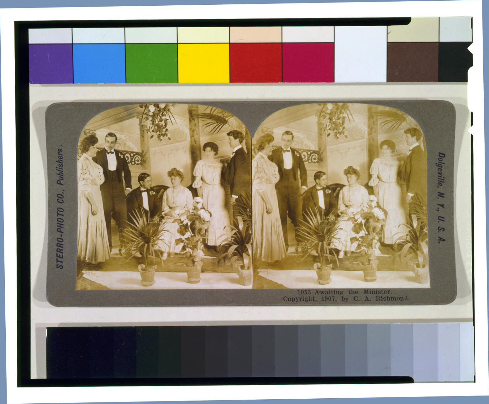 Awaiting the minister, Dolgeville, N.Y., U.S.A. : Sterro-Photo Co., publishers, c1907. — historic photograph