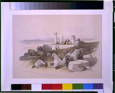 Ruins called Om El Hamed near Tyre April 25th 1839 / David Roberts, R.A.