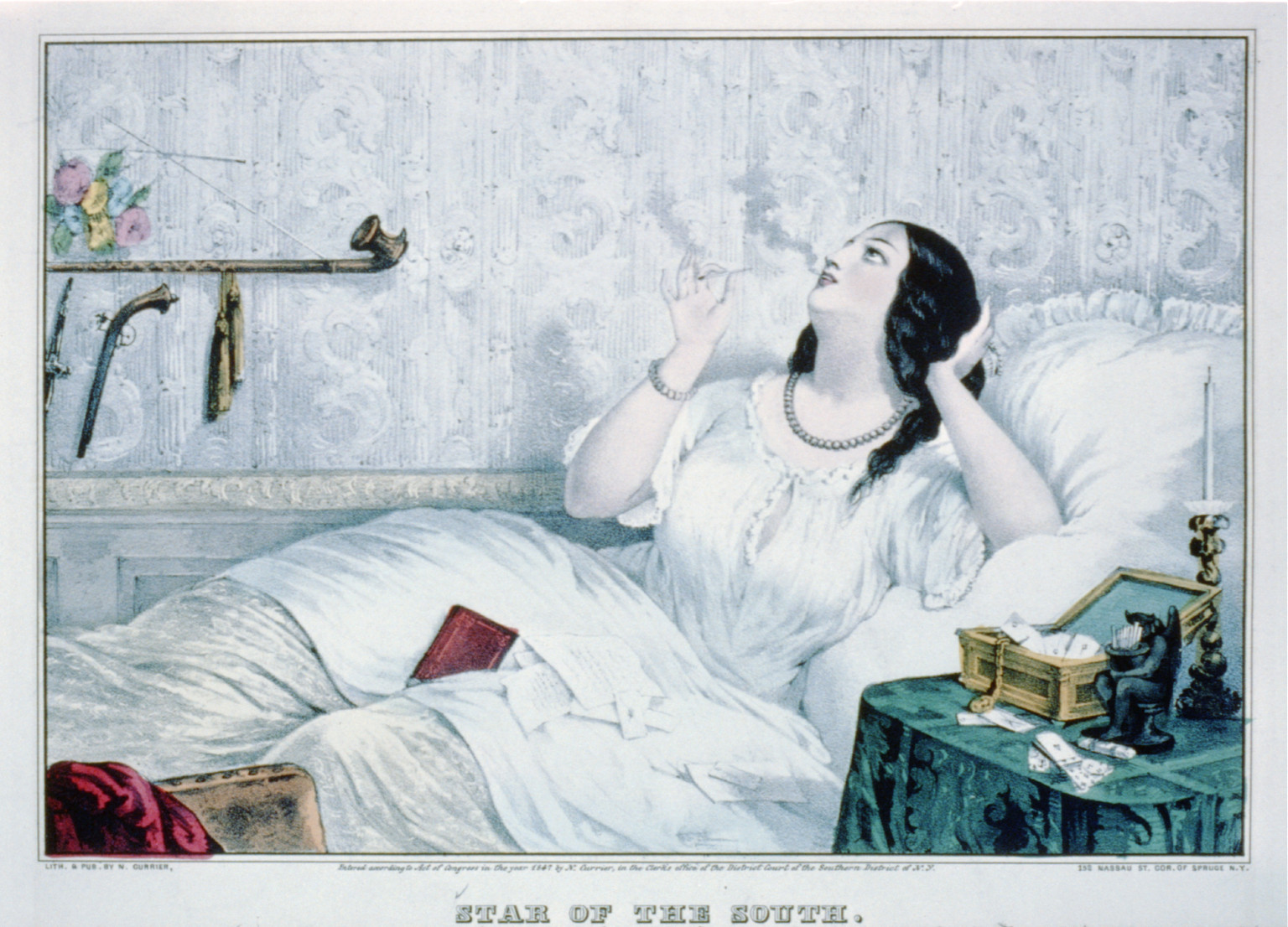 Star of the south, New York : Published by N. Currier, c1847. — antique lithograph