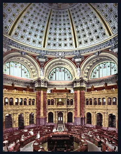 Library of Congress, Reading Room in Rotunda