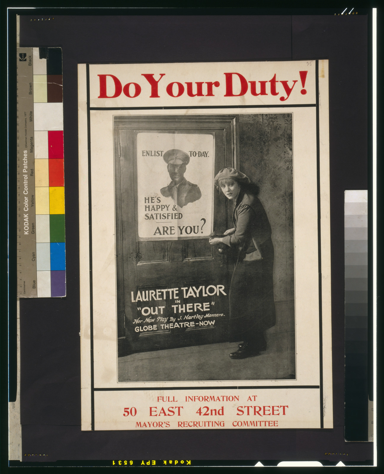 Do your duty! Full information at 50 East 42nd Street, Mayor's Recruiting Committee., [1917] — vintage poster