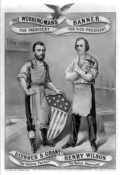 The Working-Man's Banner, Currier & Ives campaign lithograph