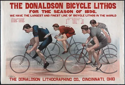 The Donaldson Bicycle Lithos for the Season of 1896