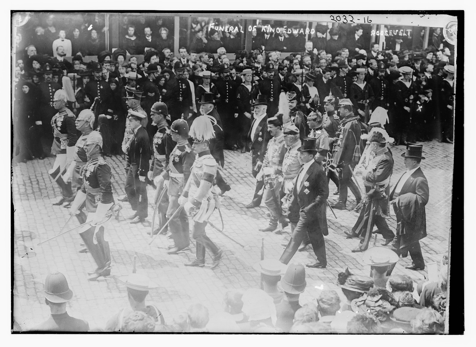 Funeral of King Edward. Roosevelt., n/a — historic photograph