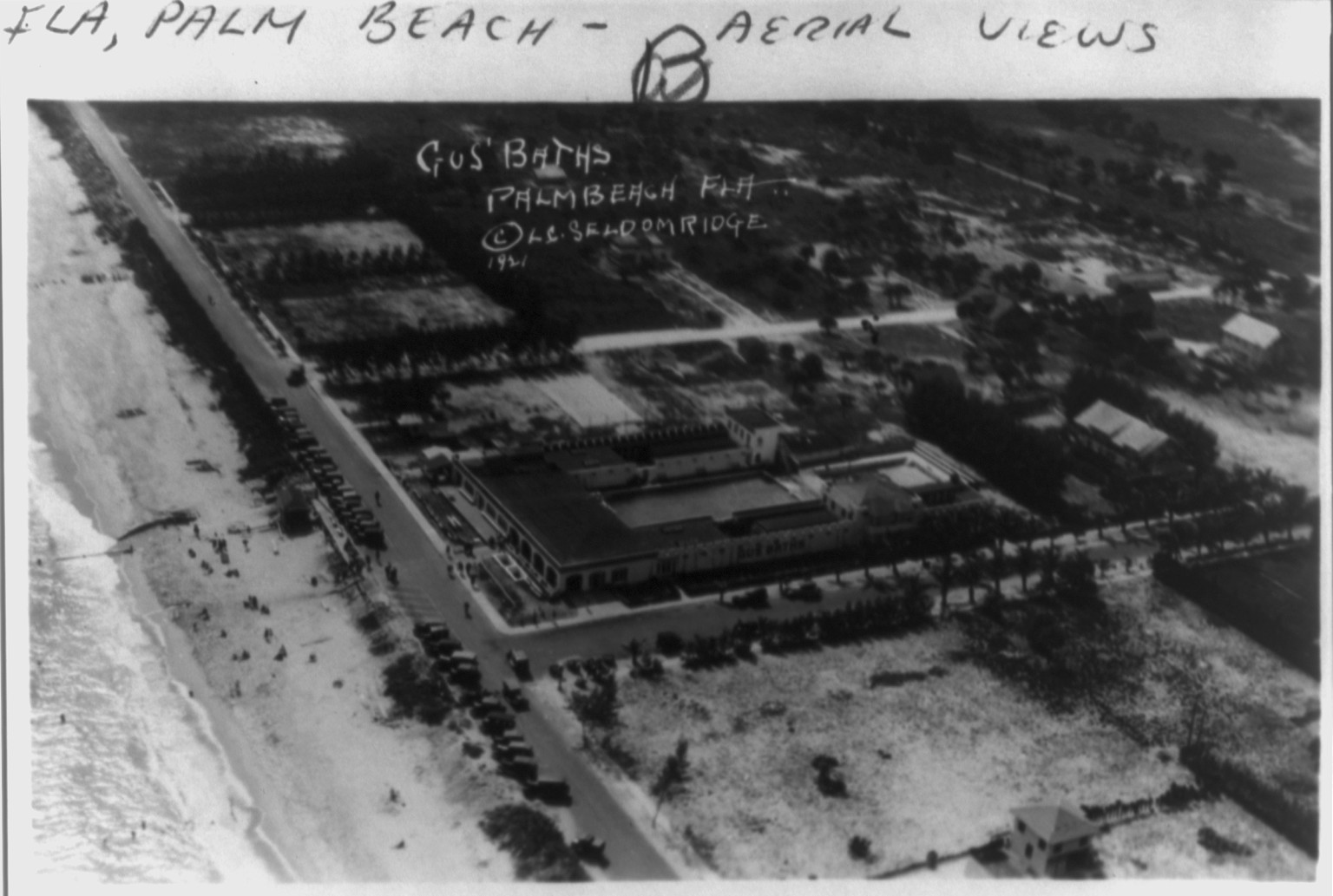 [Aerial views of Palm Beach, Florida], c1921. — historic photograph