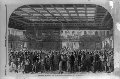 Assembling of Congress, Hall of Representatives, Washington City, December 3, 1860