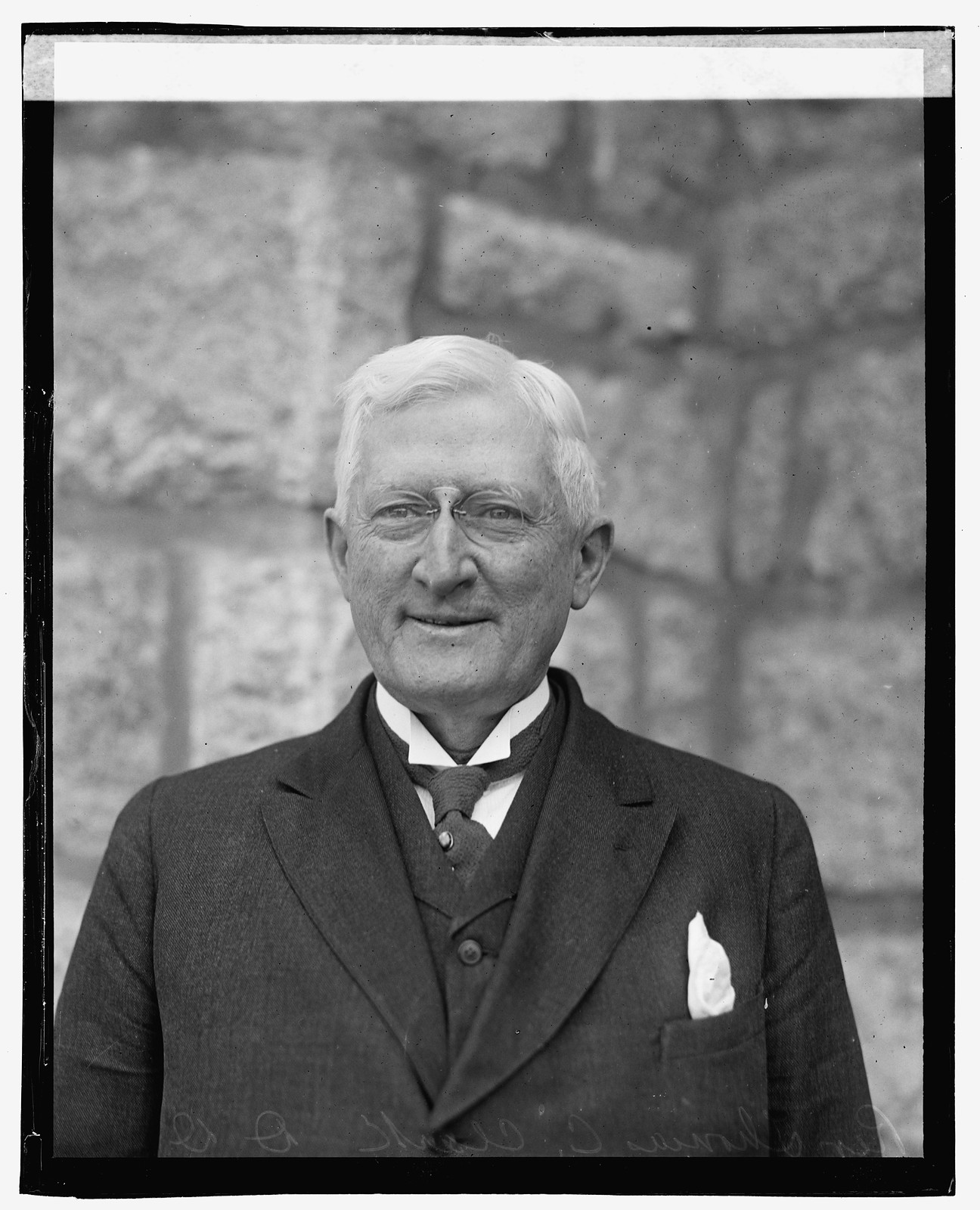 Rev. Thos. C. Clark, [1923] — historic photograph