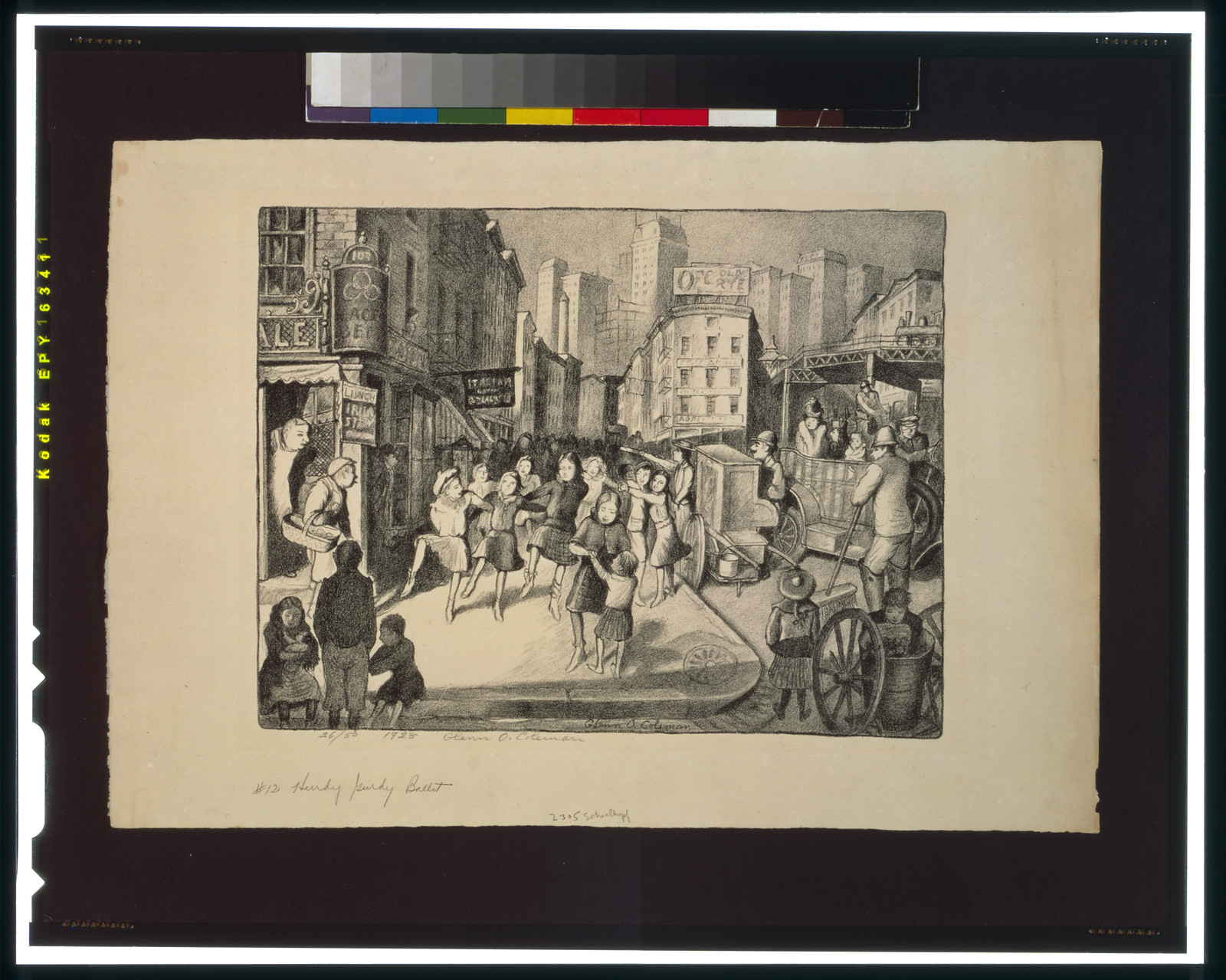 Hurdy gurdy ballet / Glenn O. Coleman., 1928 — antique lithograph