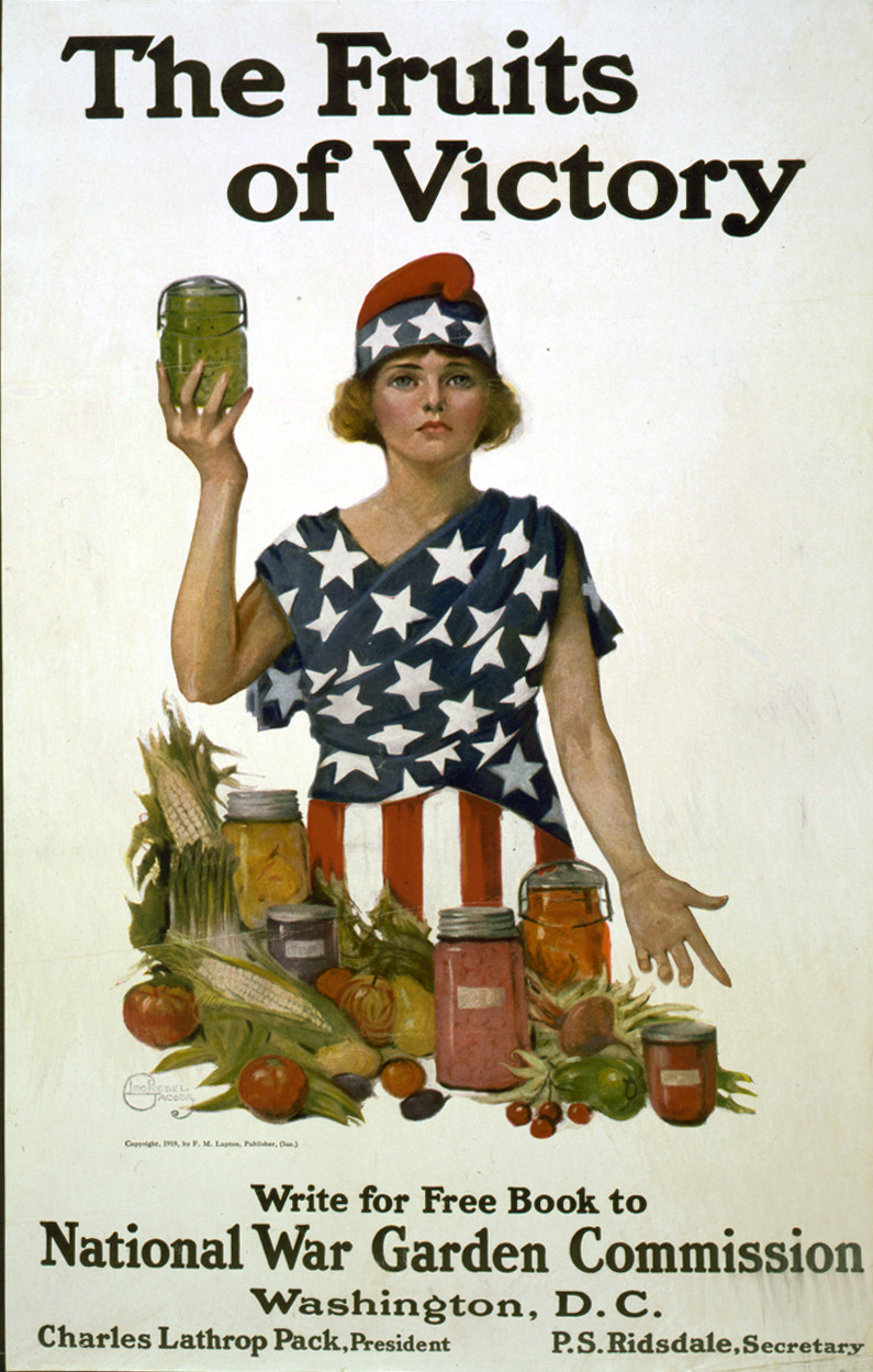 The Fruits of Victory war garden poster — vintage poster