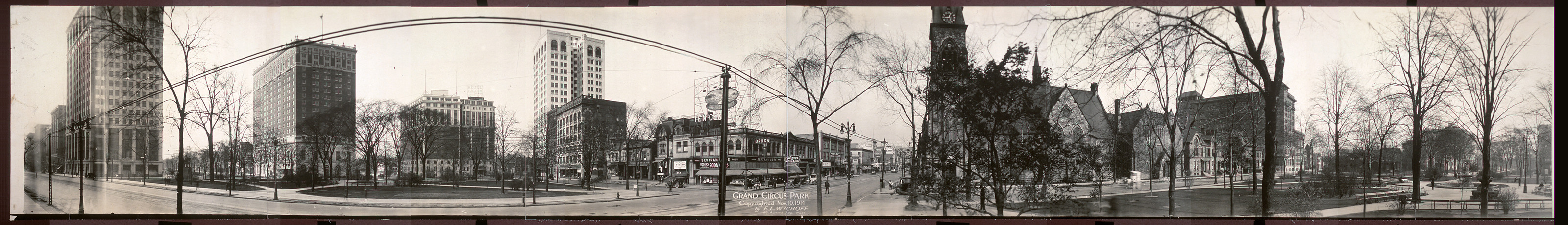 Grand Circus Park Detroit, Michigan, 1914, 1914 — historic image