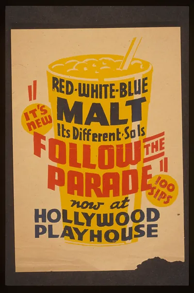 Its new! - Red white blue malt - Its different - So is Follow the parade now at Holly