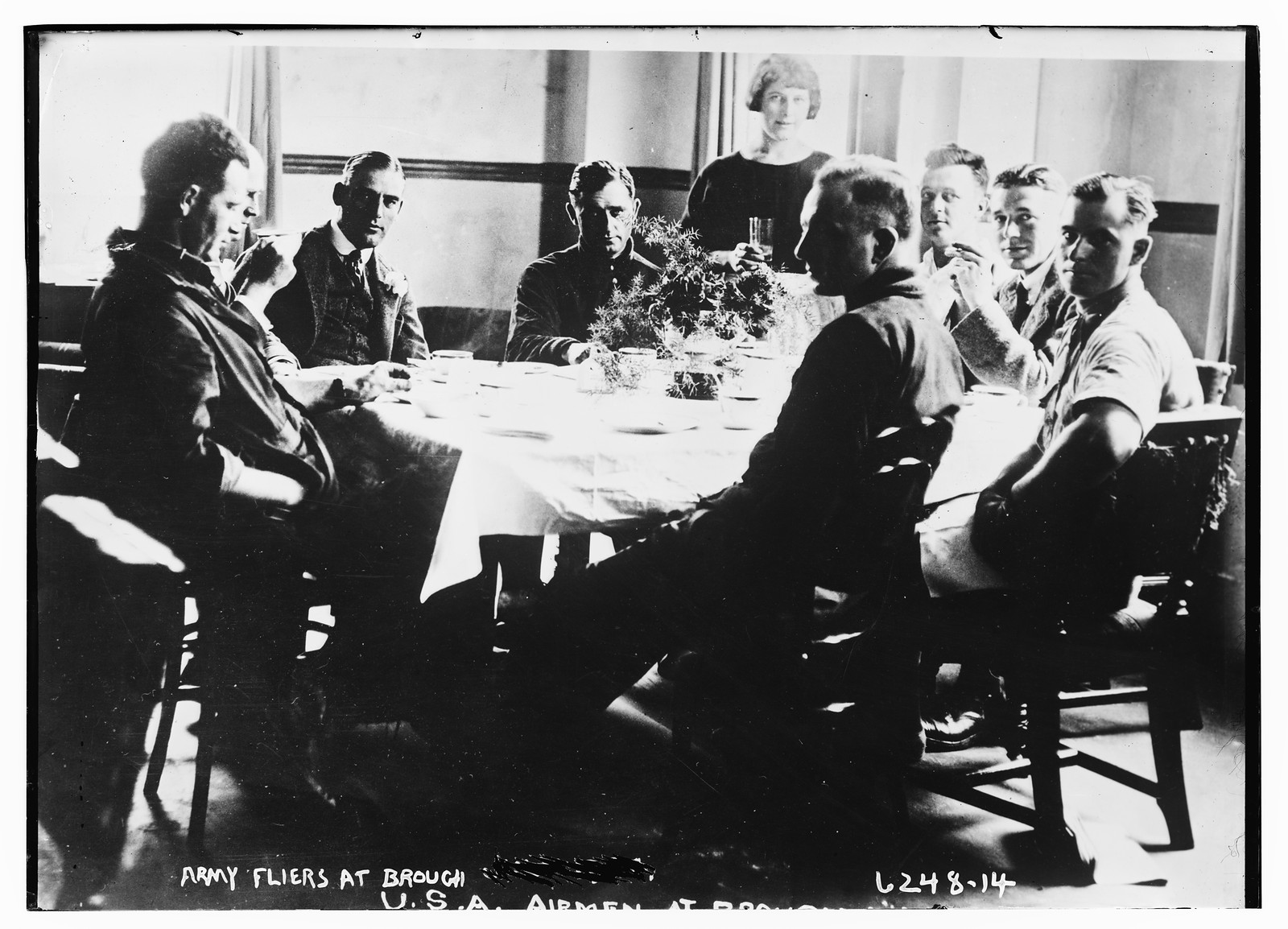 Army flier at Brough, n/a — historic photograph