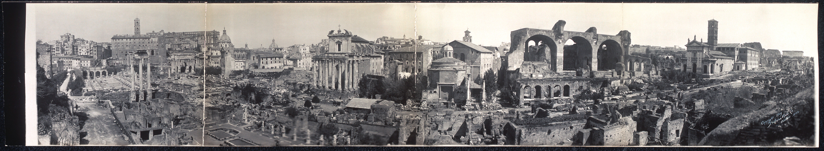 Panoramic view of the Forum, Rome, Italy, 1909, 1909 — historic image