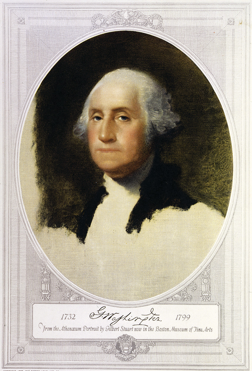 George Washington, Head-And-Shoulders Portrait, Facing Slightly Left, c. 1929 — historic print