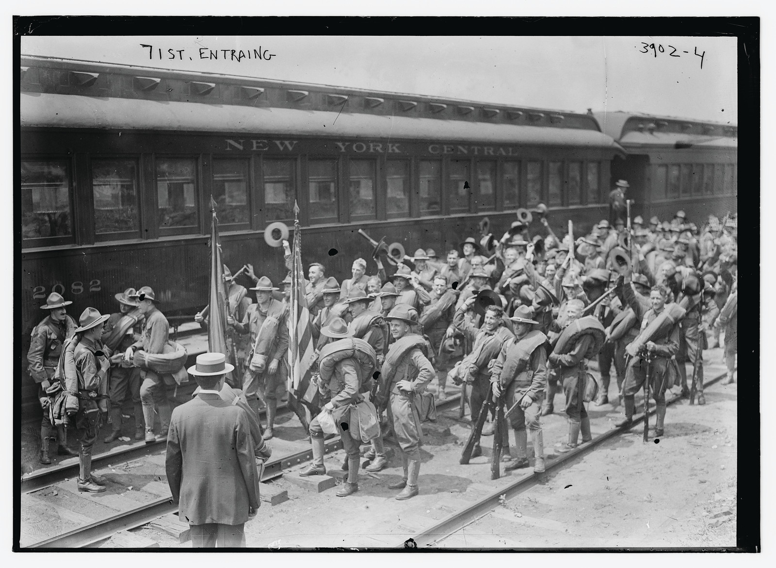 71st entraining, n/a — historic photograph