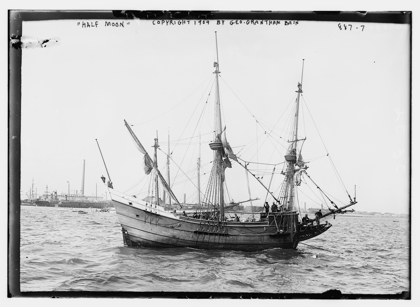 Half Moon - sailing vessel, n/a — historic photograph