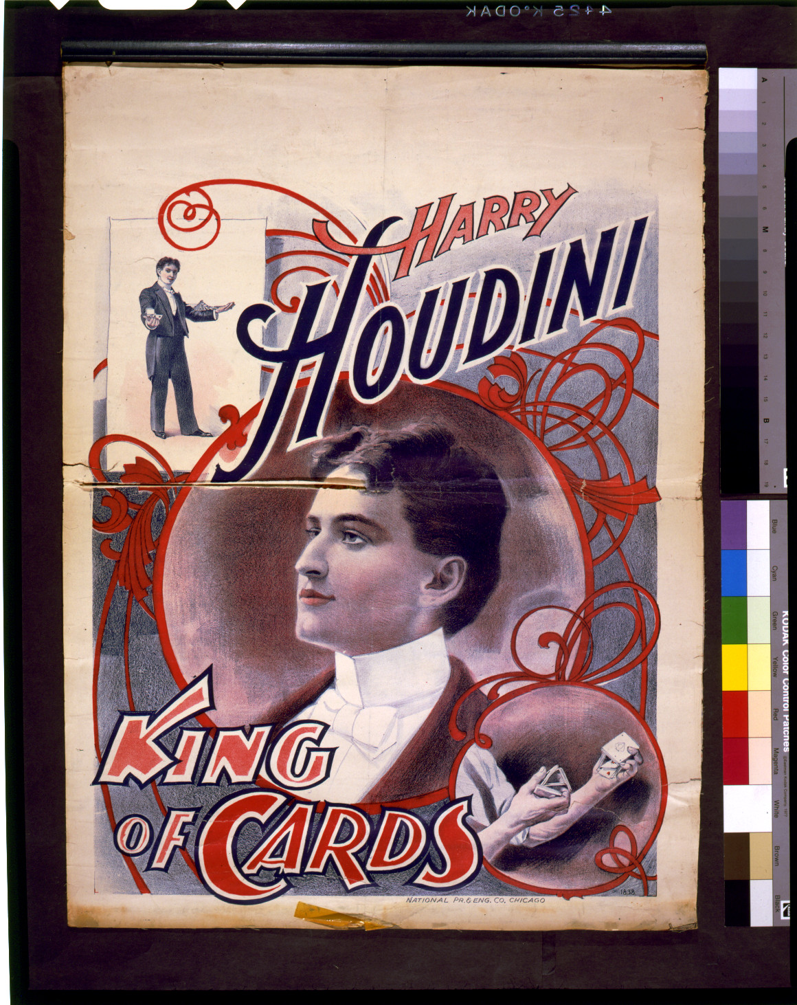 [Harry Houdini, King of Cards], [ca. 1895] — vintage poster