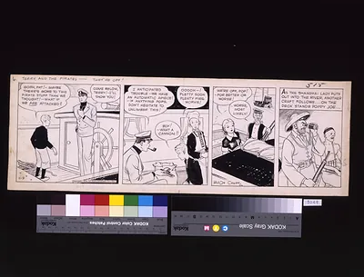 Terry and the pirates. They're off! Gosh Pat! - Maybe there's more to this pirate stuff than we thought! / Milton Caniff.