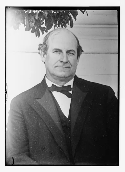 W.J. Bryan, portrait bust