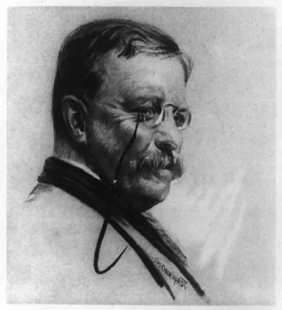 [Theodore Roosevelt, head-and-shoulders portrait, facing right] / Wm. Oberhardt.