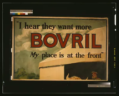 I hear they want more Bovril. My place is at the front / S.H.B. Ltd.
