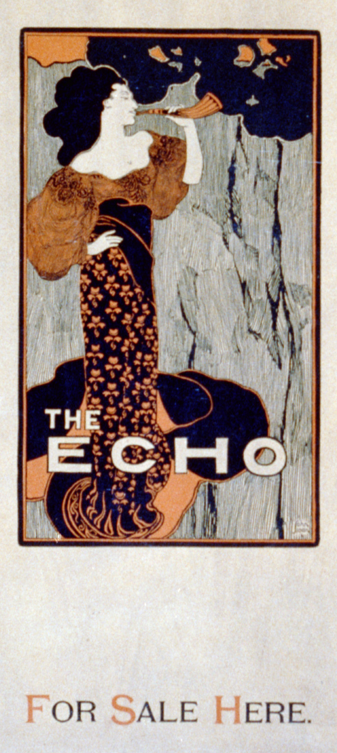 The Echo : For sale here / John Sloan, 1896 — vintage poster