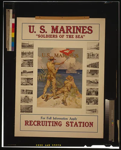 U.S. Marines Soldiers of the sea - For full information apply recruiting station / J.C. Leyendecker.