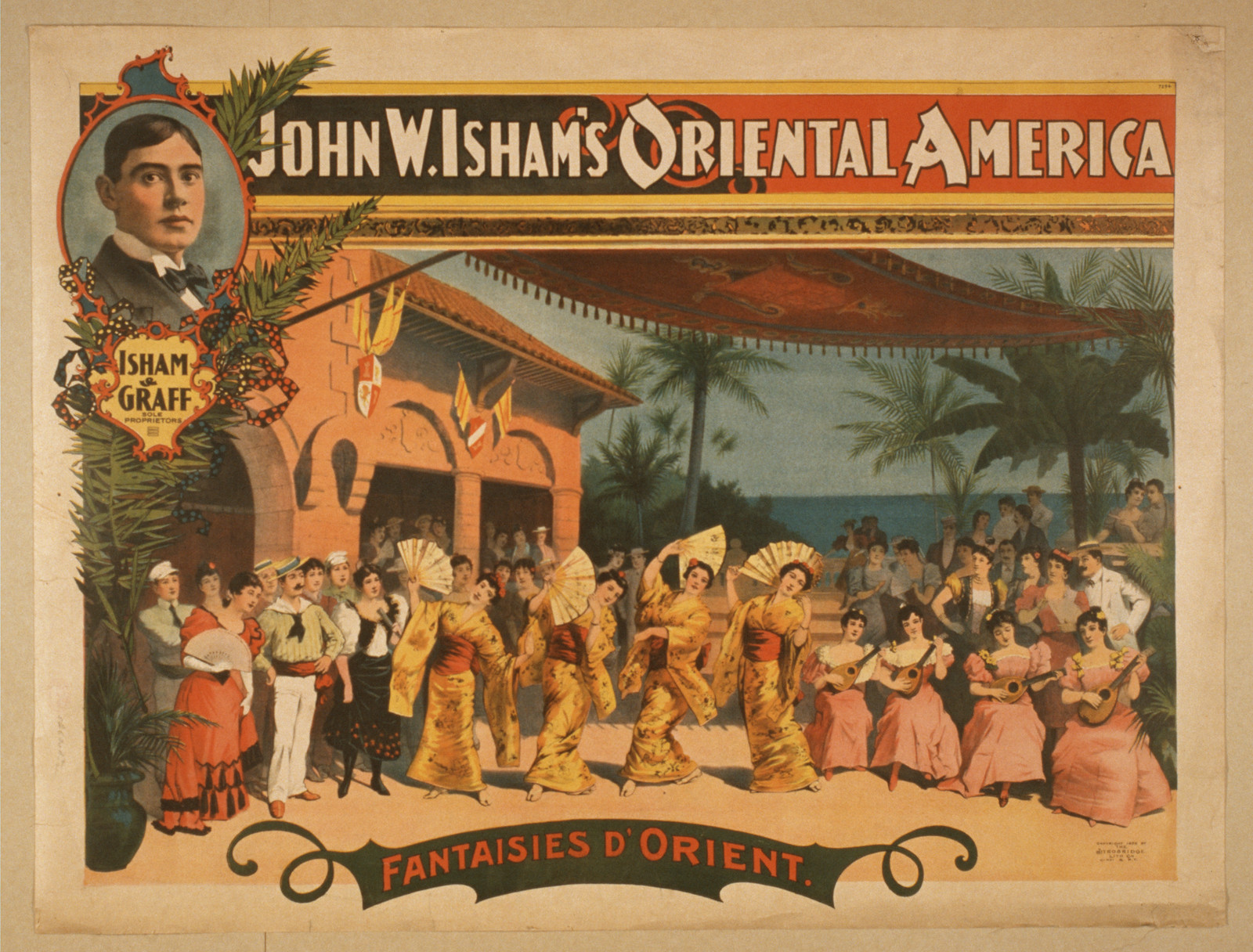 John W. Ishams Oriental America, 1896 — vintage poster