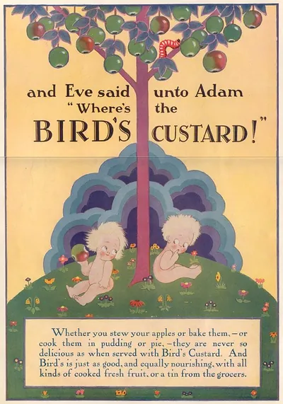 and Eve said unto Adam, 'Where's the BIRD'S CUSTARD!'