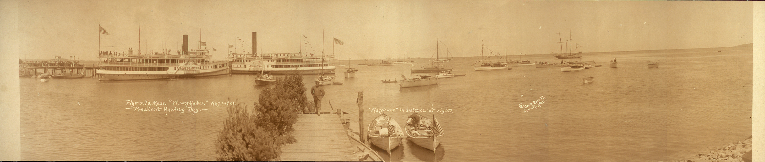 Harding in Plymouth, Massachusetts, 1921, 1921 — historic image