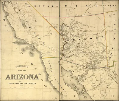 np000064 Hartley's map of Arizona.1867