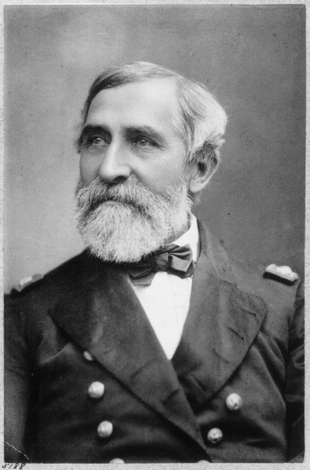 [Commodore George Henry Preble, 1816-1885, bust, facing left] — historic photograph