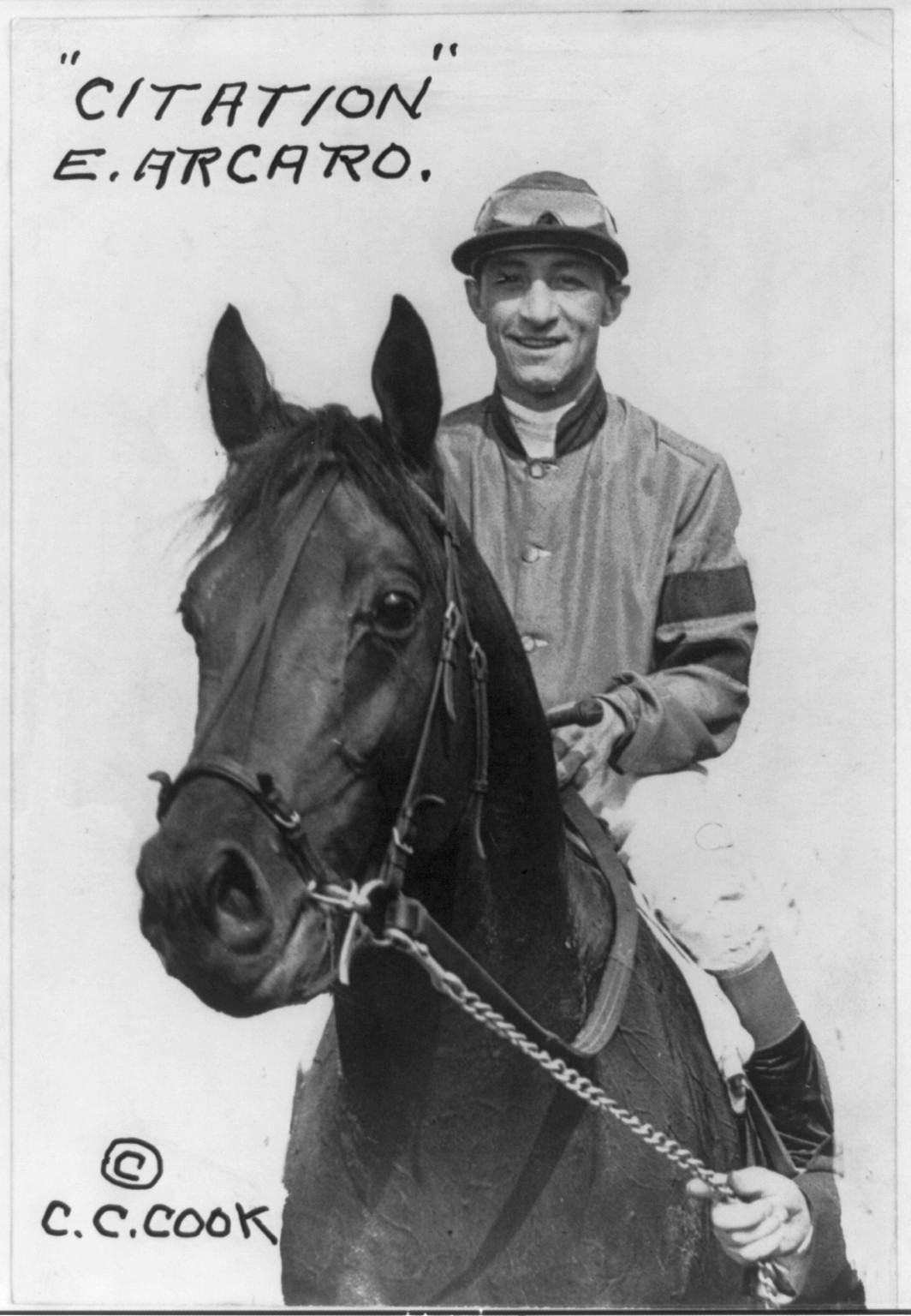 Citation [and his jockey] Eddie Arcaro, c1948 Nov. 19. — historic photograph
