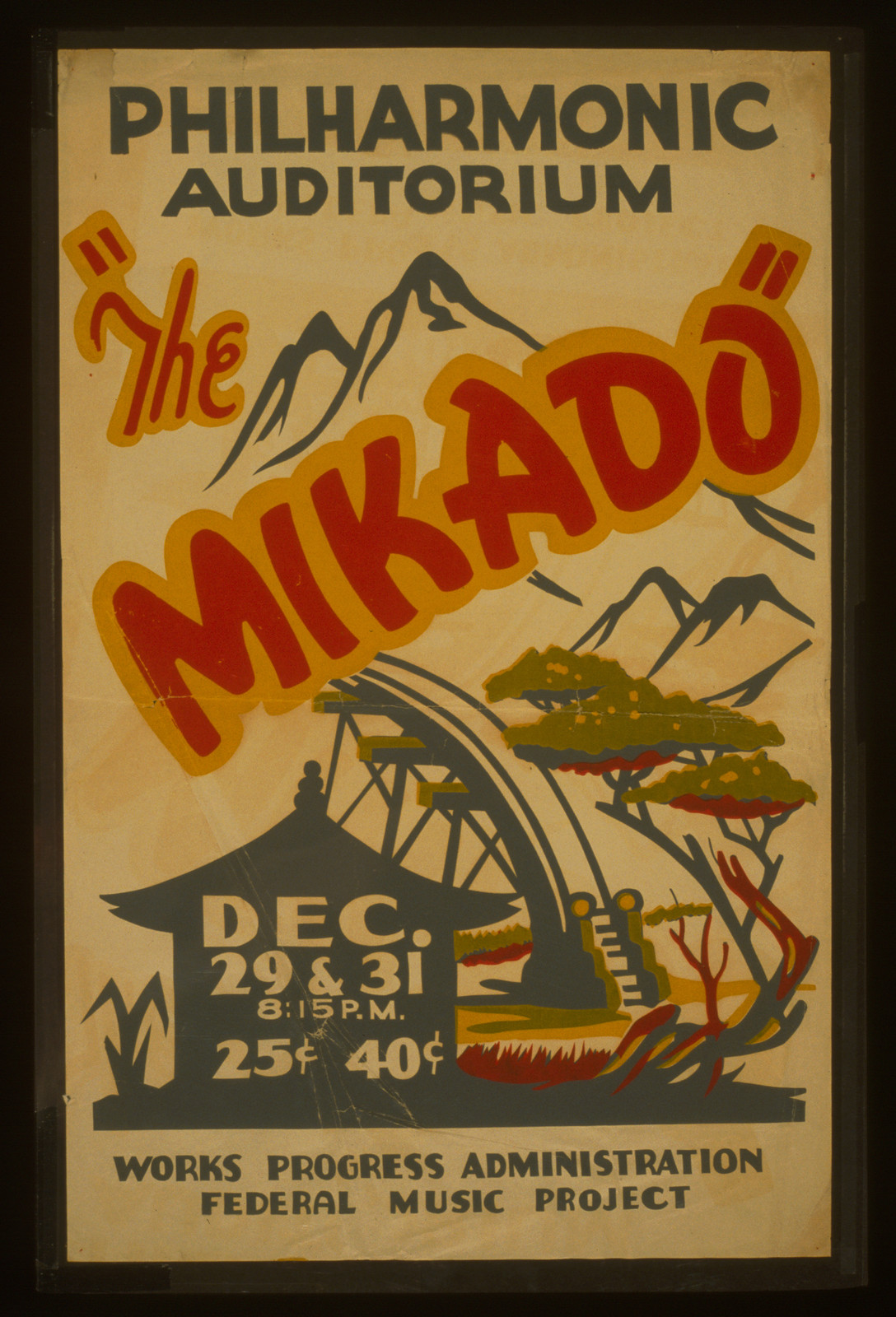 The Mikado, 1936 — vintage poster