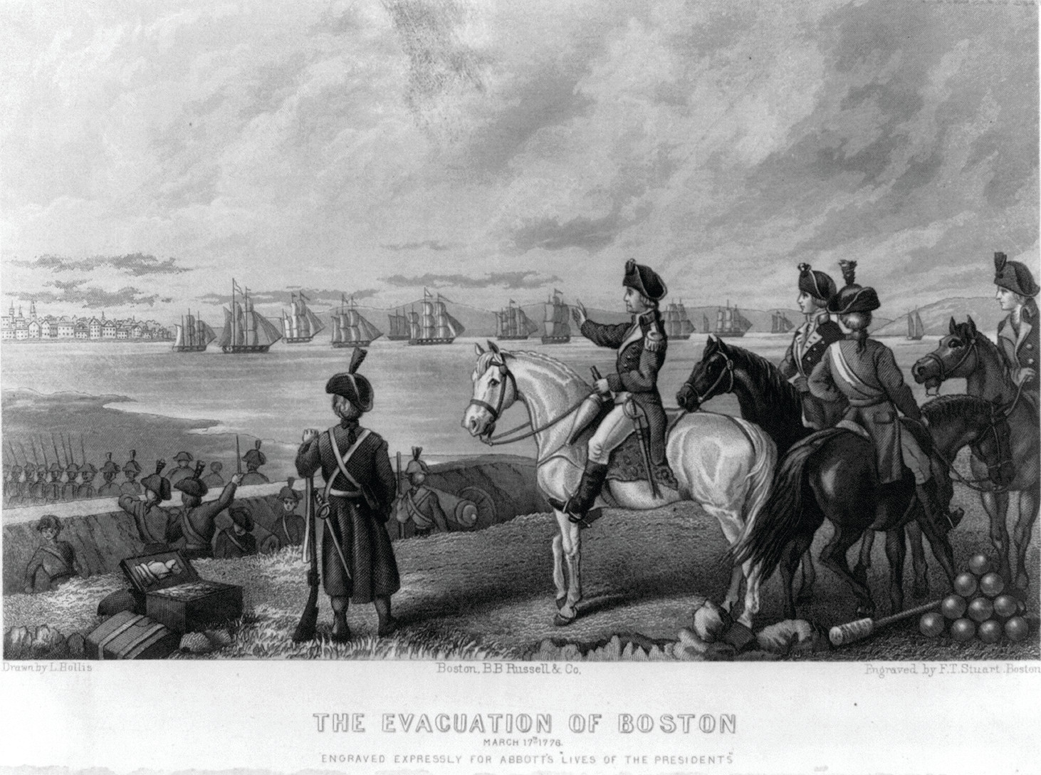 The Evacuation Of Boston, March 17, 1776, c. 1800s — historic image