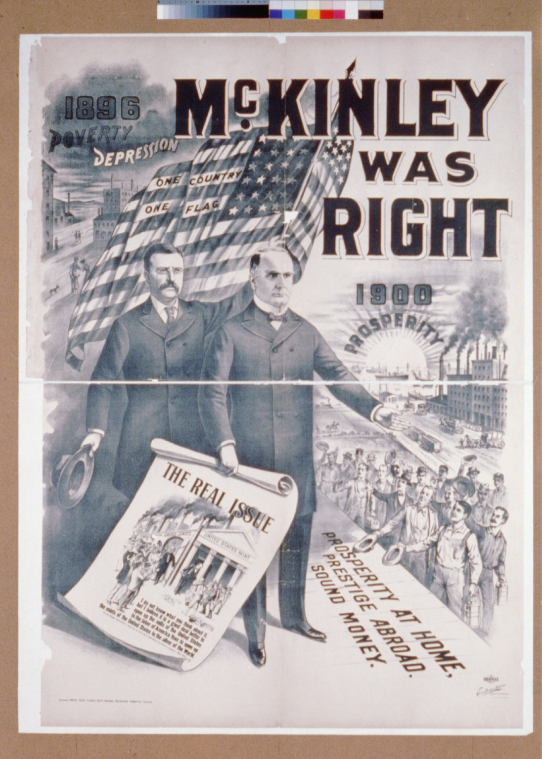 McKinley Was Right, Chicago : Edwards, Deutsch & Heitmann, Lith., 1900. — vintage poster