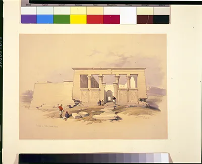 Temple at Wady Dabod, Nubia / David Roberts, R.A.