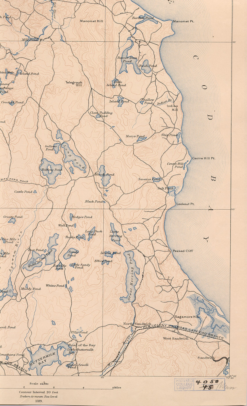 plym 89 se, Massachusetts — antique map