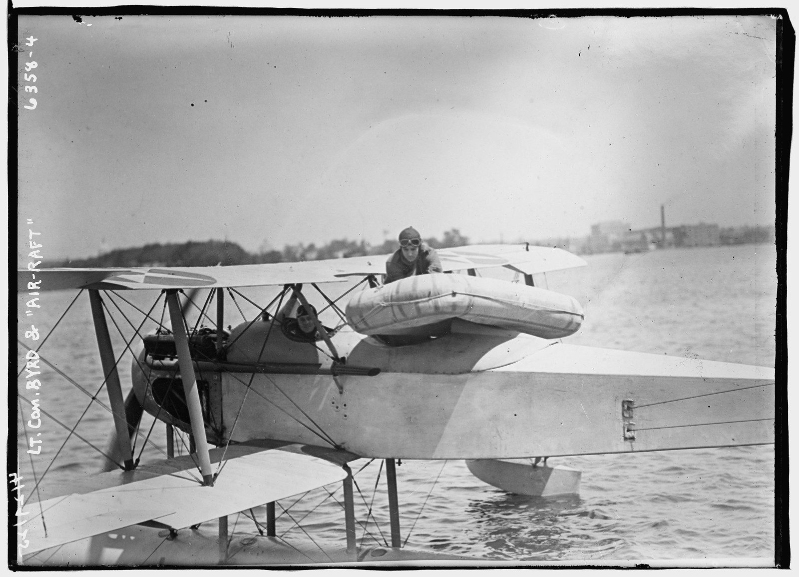 Lt. Com. Byrd and "Air-Raft", n/a — historic photograph