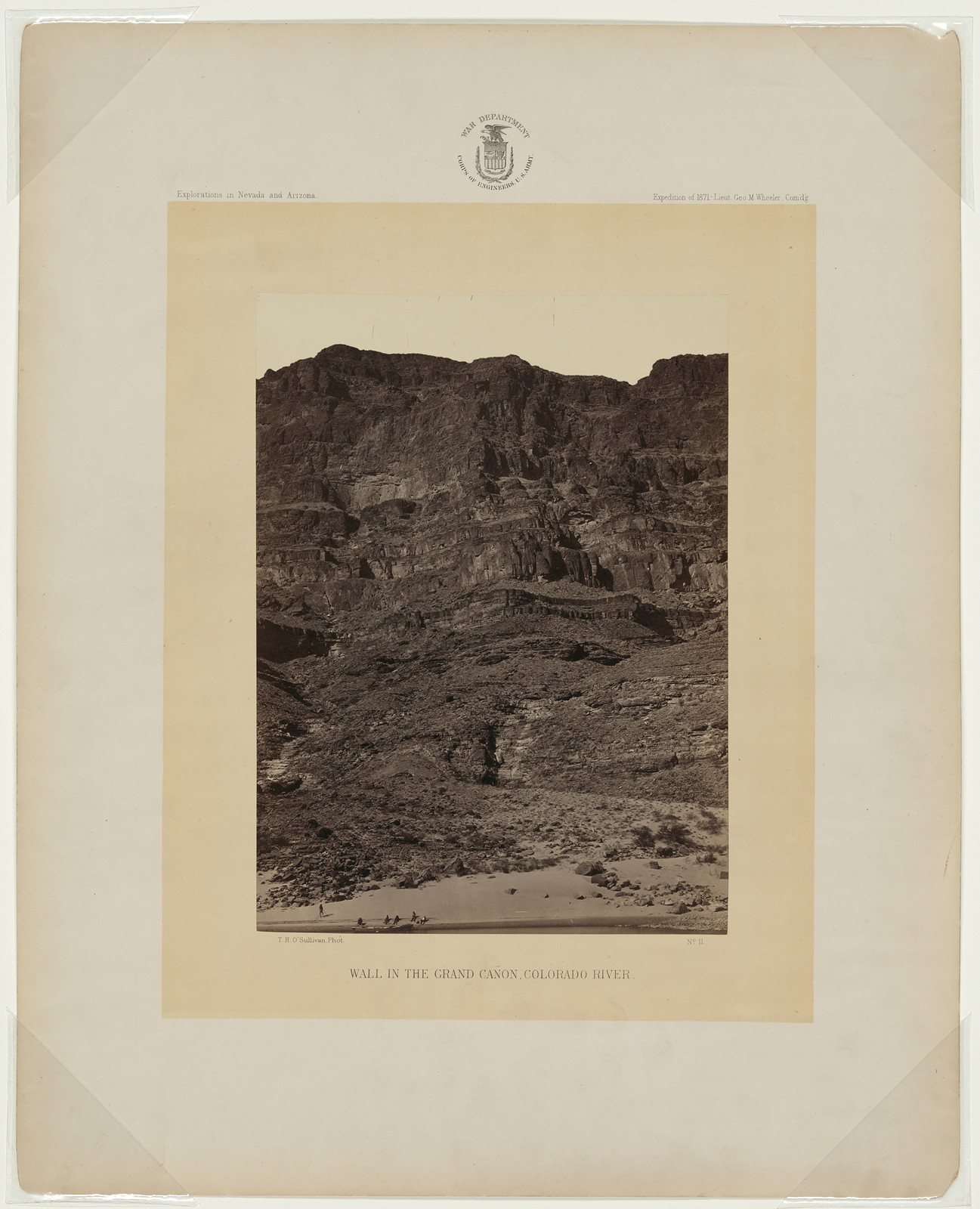 Wall in the Grand Canon, Colorado River — historic image