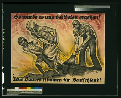 So wuumlrde es uns bei Polen erehen! Wir Bauern stimmen fuumlr Deutschland! / Kirchbach.