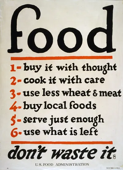 Food--don't waste it / fgc ; The W. F. Powers Co. Litho., N.Y.
