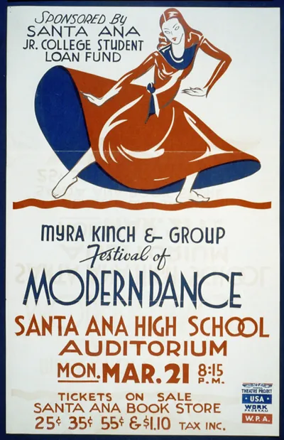 Myra Kinch & group Festival of modern dance
