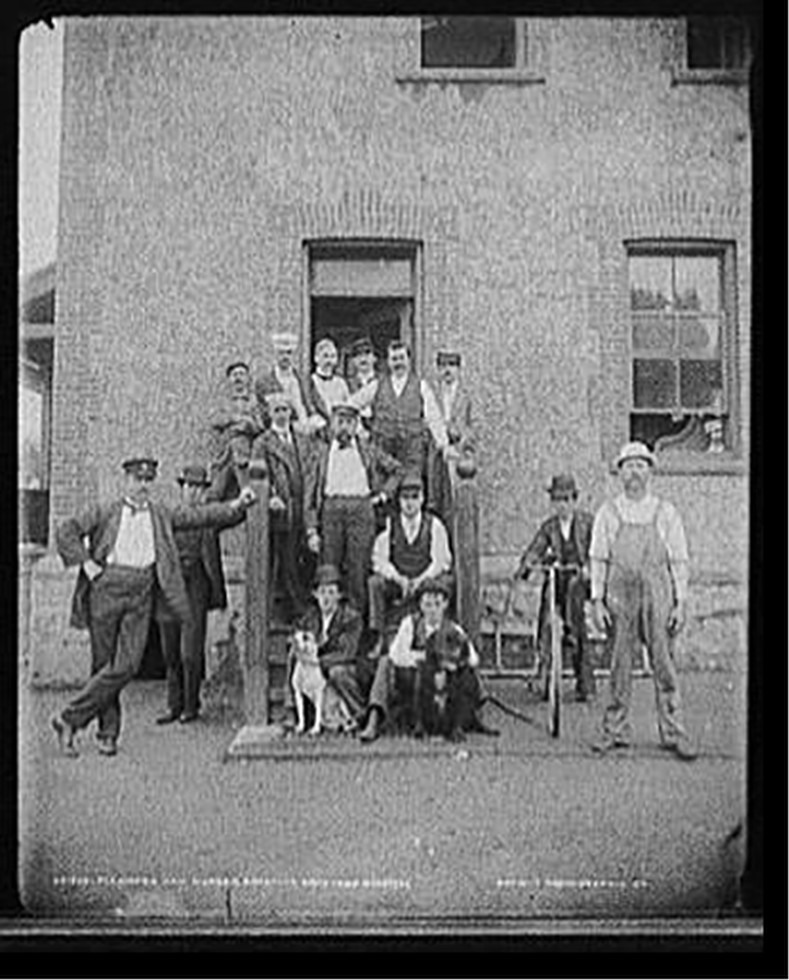 Stewards and nurses, Brooklyn Navy Yard Hospital, [between 1890 and 1901] — historic photograph